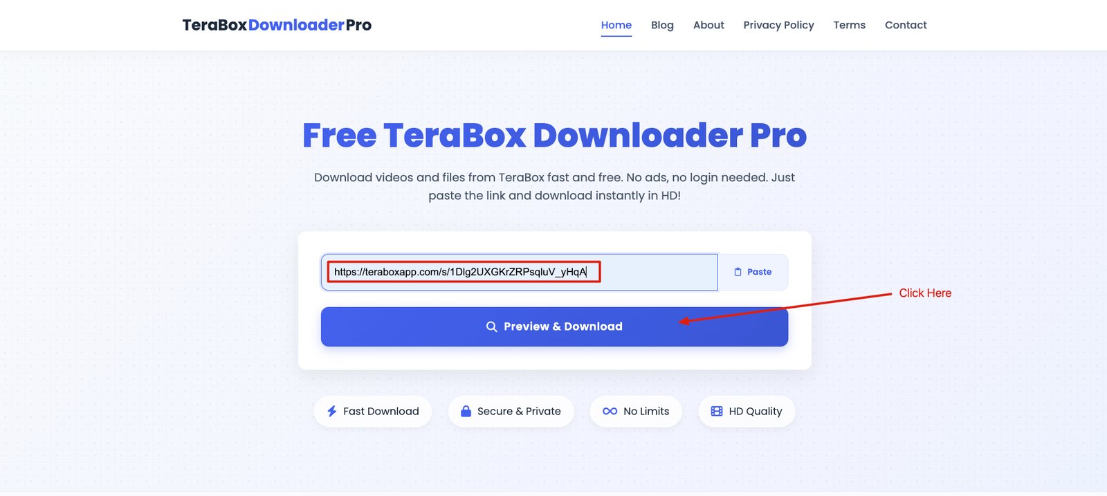 Click Preview Button